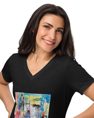 My Story – Women’s relaxed V-neck t-shirt