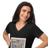 Home – Women’s relaxed V-neck t-shirt