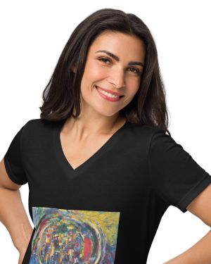 Rebirth – Women’s relaxed V-neck t-shirt