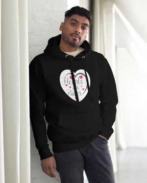 Hearts with River logo – Unisex Hoodie