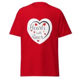 Hearts with River logo – Unisex classic tee