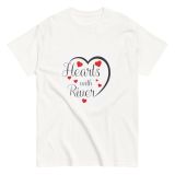 Hearts with River logo – Unisex classic tee