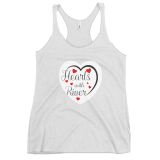 Hearts with River logo – Women’s Racerback Tank