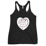Hearts with River logo – Women’s Racerback Tank