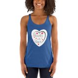Hearts with River logo – Women’s Racerback Tank