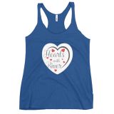 Hearts with River logo – Women’s Racerback Tank