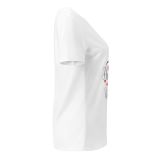 Hearts with River logo – Women’s relaxed V-neck t-shirt